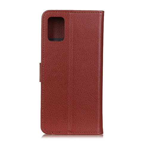 Custodia Portafoglio In Pelle Cover con Supporto A03D per Motorola Moto Edge S 5G Marrone