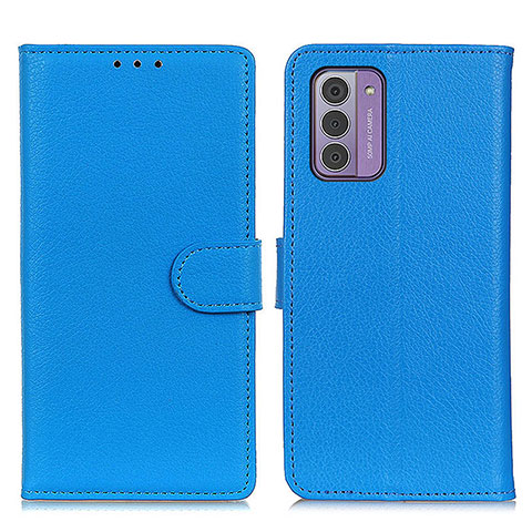 Custodia Portafoglio In Pelle Cover con Supporto A03D per Nokia G42 5G Cielo Blu