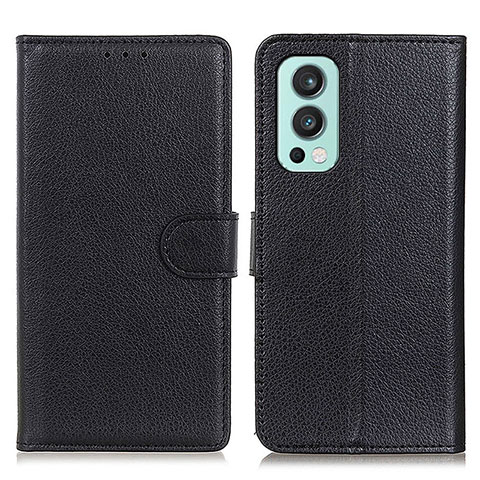 Custodia Portafoglio In Pelle Cover con Supporto A03D per OnePlus Nord 2 5G Nero