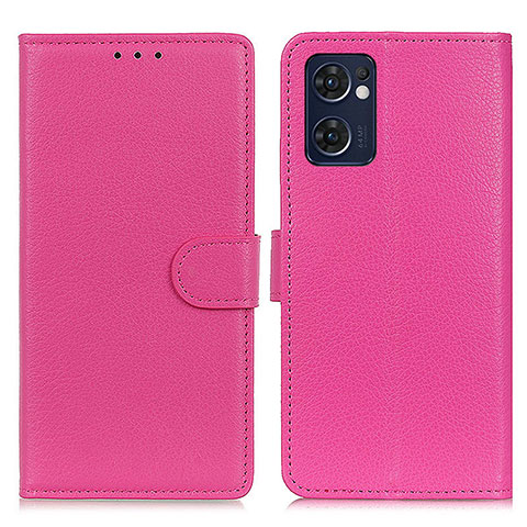 Custodia Portafoglio In Pelle Cover con Supporto A03D per OnePlus Nord CE 2 5G Rosa Caldo