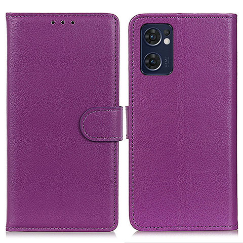 Custodia Portafoglio In Pelle Cover con Supporto A03D per OnePlus Nord CE 2 5G Viola