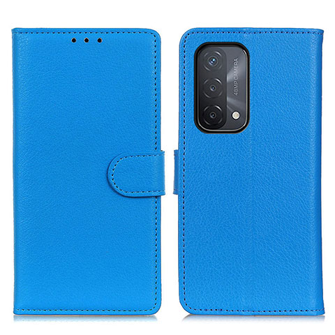 Custodia Portafoglio In Pelle Cover con Supporto A03D per OnePlus Nord N200 5G Cielo Blu