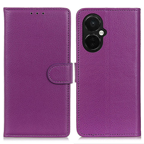 Custodia Portafoglio In Pelle Cover con Supporto A03D per OnePlus Nord N30 5G Viola