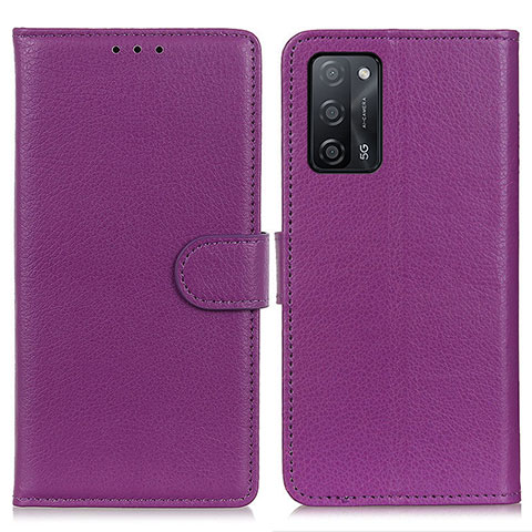 Custodia Portafoglio In Pelle Cover con Supporto A03D per Oppo A53s 5G Viola