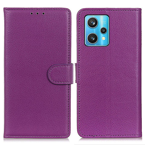 Custodia Portafoglio In Pelle Cover con Supporto A03D per Realme Narzo 50 Pro 5G Viola