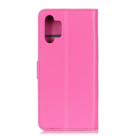 Custodia Portafoglio In Pelle Cover con Supporto A03D per Samsung Galaxy M32 5G Rosa Caldo