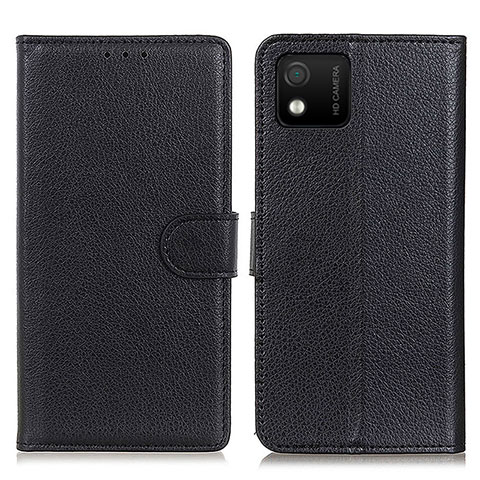 Custodia Portafoglio In Pelle Cover con Supporto A03D per Wiko Y52 Nero