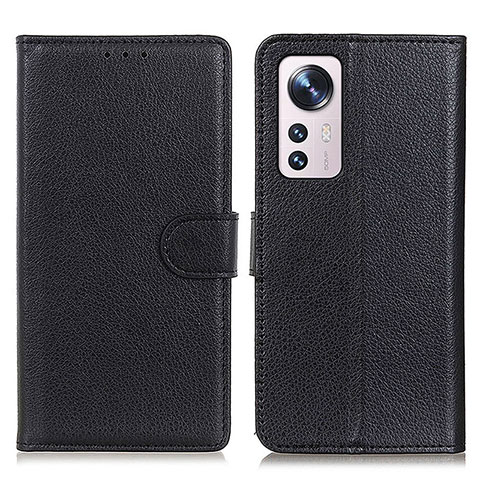 Custodia Portafoglio In Pelle Cover con Supporto A03D per Xiaomi Mi 12 Lite 5G Nero