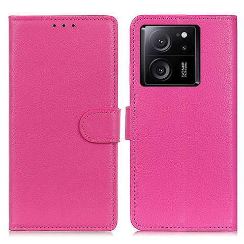 Custodia Portafoglio In Pelle Cover con Supporto A03D per Xiaomi Mi 13T 5G Rosa Caldo