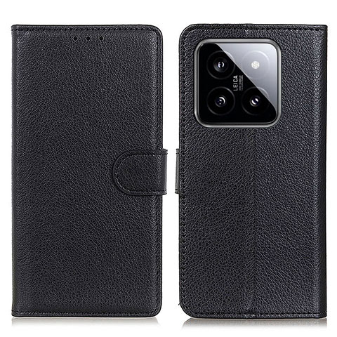 Custodia Portafoglio In Pelle Cover con Supporto A03D per Xiaomi Mi 14 Pro 5G Nero