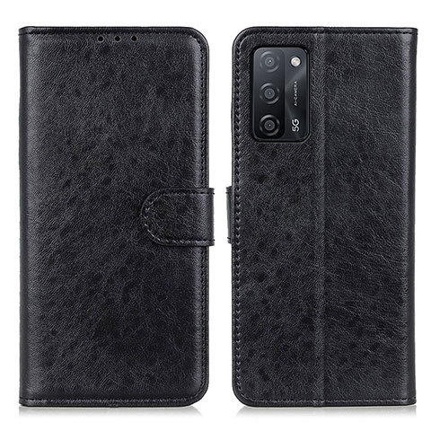 Custodia Portafoglio In Pelle Cover con Supporto A04D per Oppo A53s 5G Nero