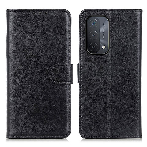 Custodia Portafoglio In Pelle Cover con Supporto A04D per Oppo A54 5G Nero