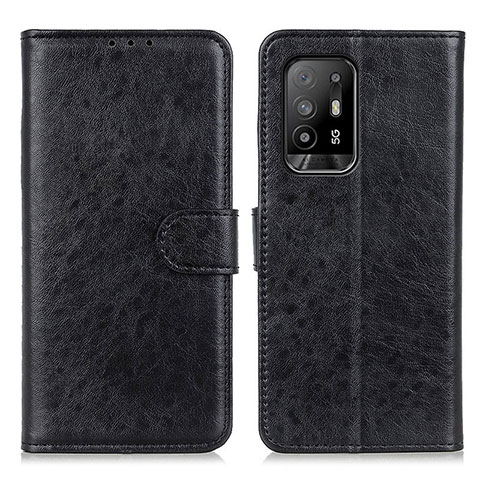 Custodia Portafoglio In Pelle Cover con Supporto A04D per Oppo A94 5G Nero