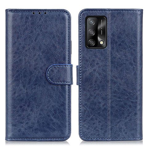 Custodia Portafoglio In Pelle Cover con Supporto A04D per Oppo A95 4G Blu