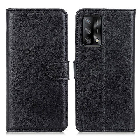 Custodia Portafoglio In Pelle Cover con Supporto A04D per Oppo A95 4G Nero