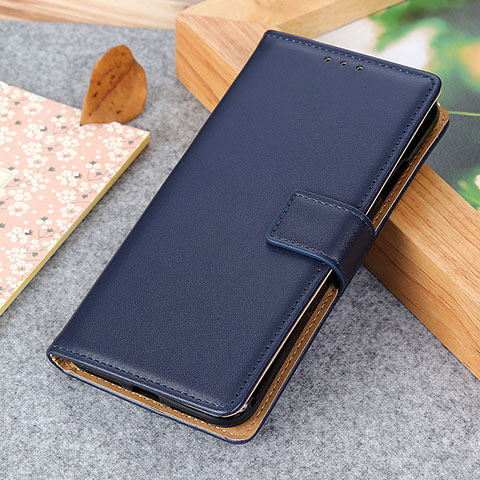 Custodia Portafoglio In Pelle Cover con Supporto A04D per Xiaomi Poco C65 Blu