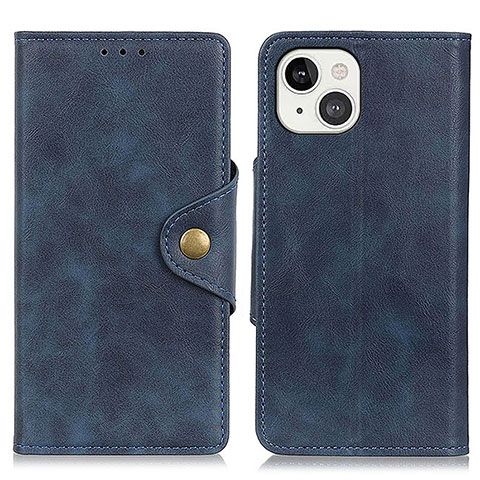 Custodia Portafoglio In Pelle Cover con Supporto A05 per Apple iPhone 14 Blu