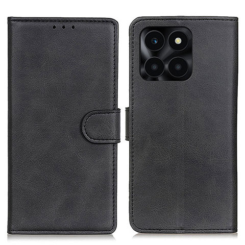 Custodia Portafoglio In Pelle Cover con Supporto A05D per Huawei Honor X8b Nero