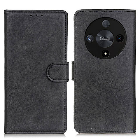 Custodia Portafoglio In Pelle Cover con Supporto A05D per Huawei Honor X9b 5G Nero