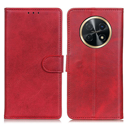 Custodia Portafoglio In Pelle Cover con Supporto A05D per Huawei Nova Y91 Rosso