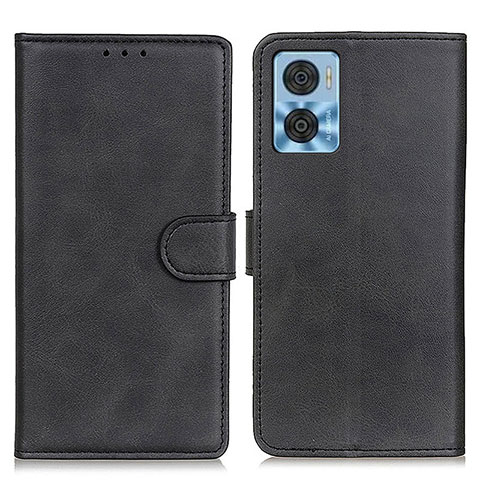 Custodia Portafoglio In Pelle Cover con Supporto A05D per Motorola Moto E22 Nero