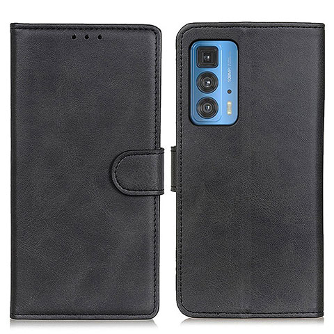 Custodia Portafoglio In Pelle Cover con Supporto A05D per Motorola Moto Edge 20 Pro 5G Nero