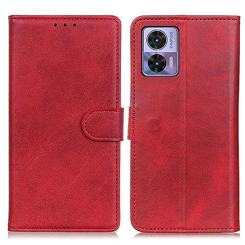 Custodia Portafoglio In Pelle Cover con Supporto A05D per Motorola Moto Edge 30 Neo 5G Rosso