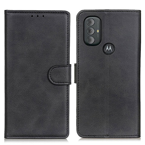 Custodia Portafoglio In Pelle Cover con Supporto A05D per Motorola Moto G Play Gen 2 Nero