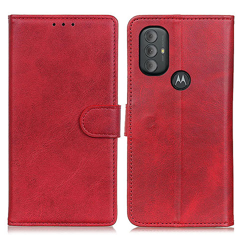 Custodia Portafoglio In Pelle Cover con Supporto A05D per Motorola Moto G Play Gen 2 Rosso