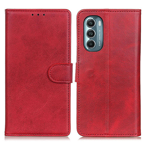 Custodia Portafoglio In Pelle Cover con Supporto A05D per Motorola Moto G Stylus (2022) 4G Rosso