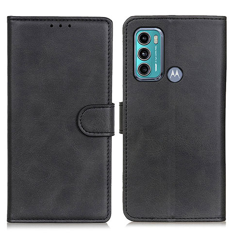 Custodia Portafoglio In Pelle Cover con Supporto A05D per Motorola Moto G40 Fusion Nero