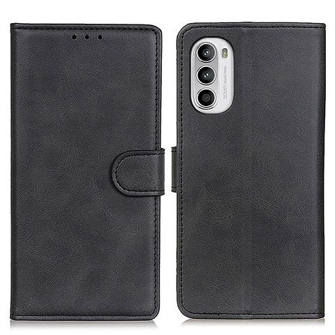 Custodia Portafoglio In Pelle Cover con Supporto A05D per Motorola MOTO G52 Nero