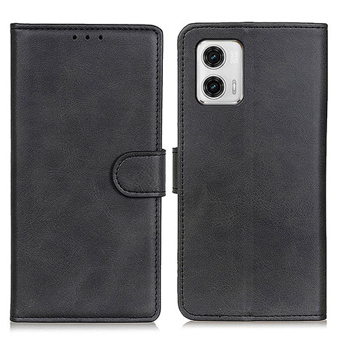 Custodia Portafoglio In Pelle Cover con Supporto A05D per Motorola Moto G73 5G Nero