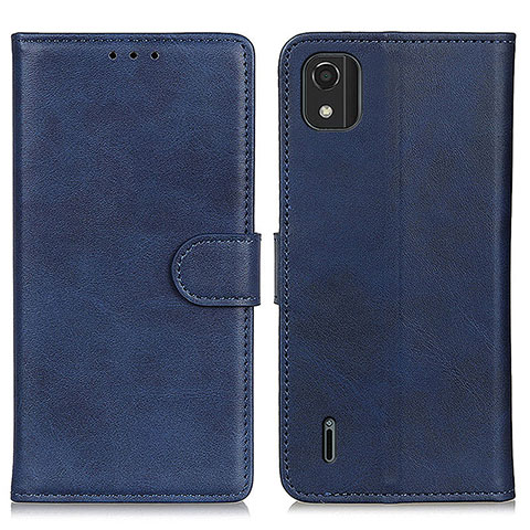 Custodia Portafoglio In Pelle Cover con Supporto A05D per Nokia C2 2nd Edition Blu