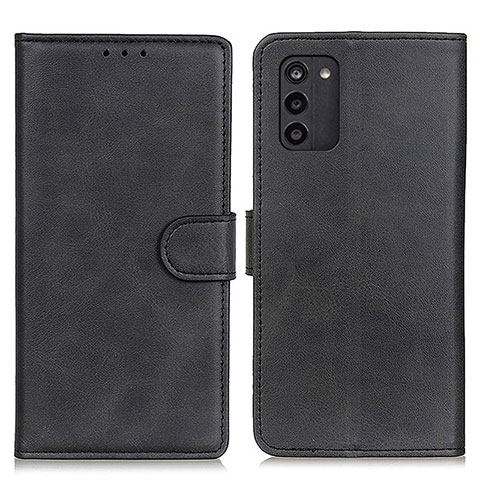 Custodia Portafoglio In Pelle Cover con Supporto A05D per Nokia G100 Nero