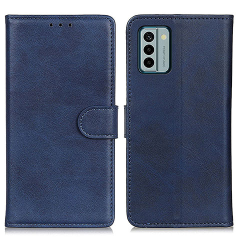 Custodia Portafoglio In Pelle Cover con Supporto A05D per Nokia G22 Blu