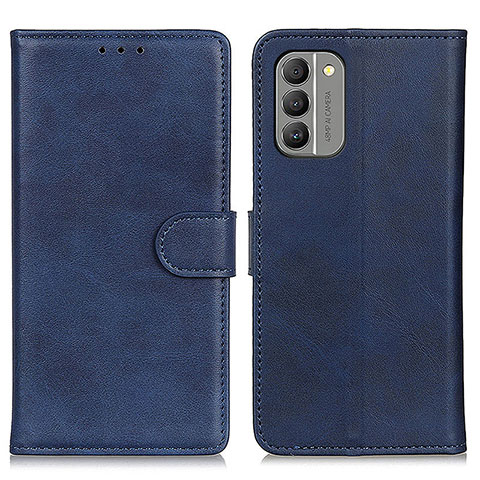 Custodia Portafoglio In Pelle Cover con Supporto A05D per Nokia G400 5G Blu