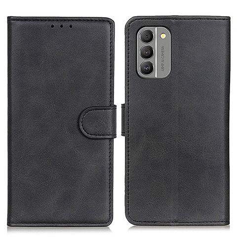 Custodia Portafoglio In Pelle Cover con Supporto A05D per Nokia G400 5G Nero