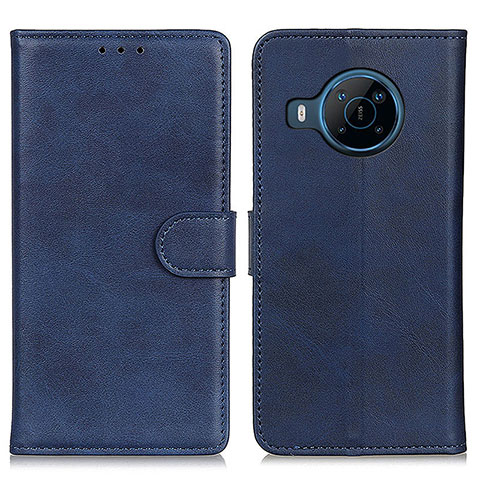 Custodia Portafoglio In Pelle Cover con Supporto A05D per Nokia X100 5G Blu