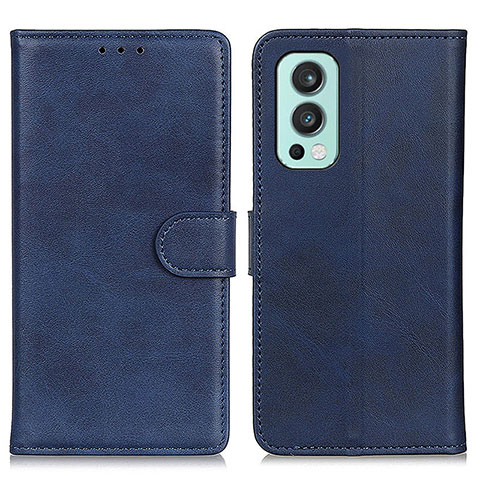 Custodia Portafoglio In Pelle Cover con Supporto A05D per OnePlus Nord 2 5G Blu