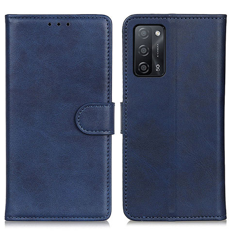 Custodia Portafoglio In Pelle Cover con Supporto A05D per Oppo A56 5G Blu