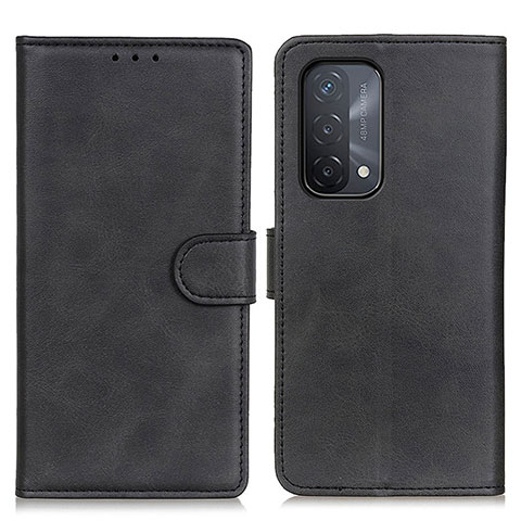 Custodia Portafoglio In Pelle Cover con Supporto A05D per Oppo A74 5G Nero