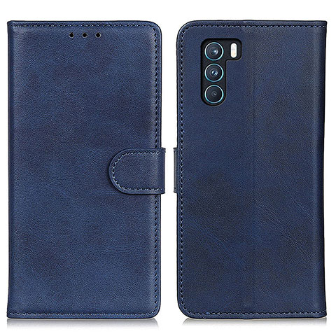 Custodia Portafoglio In Pelle Cover con Supporto A05D per Oppo K9 Pro 5G Blu