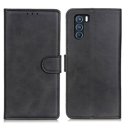 Custodia Portafoglio In Pelle Cover con Supporto A05D per Oppo K9 Pro 5G Nero