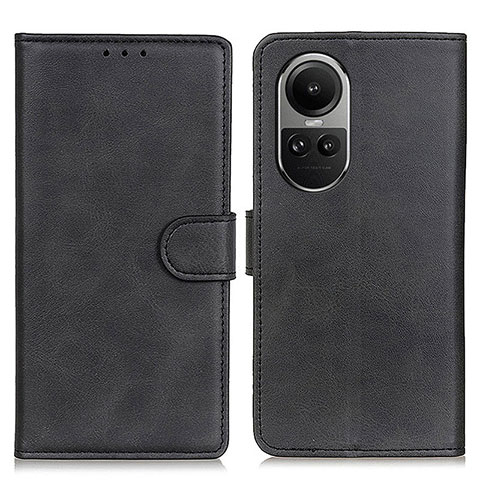 Custodia Portafoglio In Pelle Cover con Supporto A05D per Oppo Reno10 Pro 5G Nero