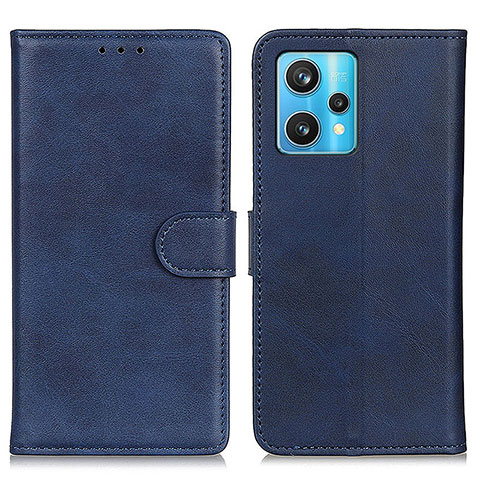 Custodia Portafoglio In Pelle Cover con Supporto A05D per Realme 9 4G Blu