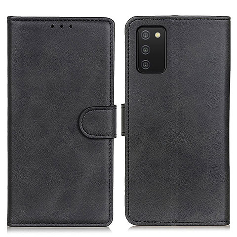 Custodia Portafoglio In Pelle Cover con Supporto A05D per Samsung Galaxy A02s Nero