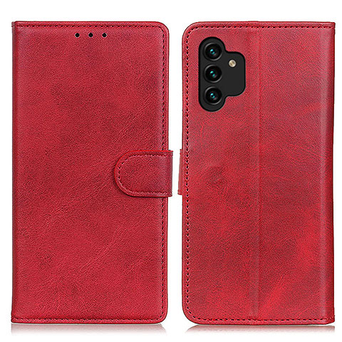 Custodia Portafoglio In Pelle Cover con Supporto A05D per Samsung Galaxy A13 4G Rosso