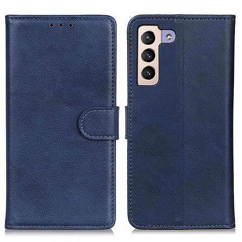 Custodia Portafoglio In Pelle Cover con Supporto A05D per Samsung Galaxy S21 5G Blu