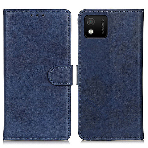 Custodia Portafoglio In Pelle Cover con Supporto A05D per Wiko Y52 Blu